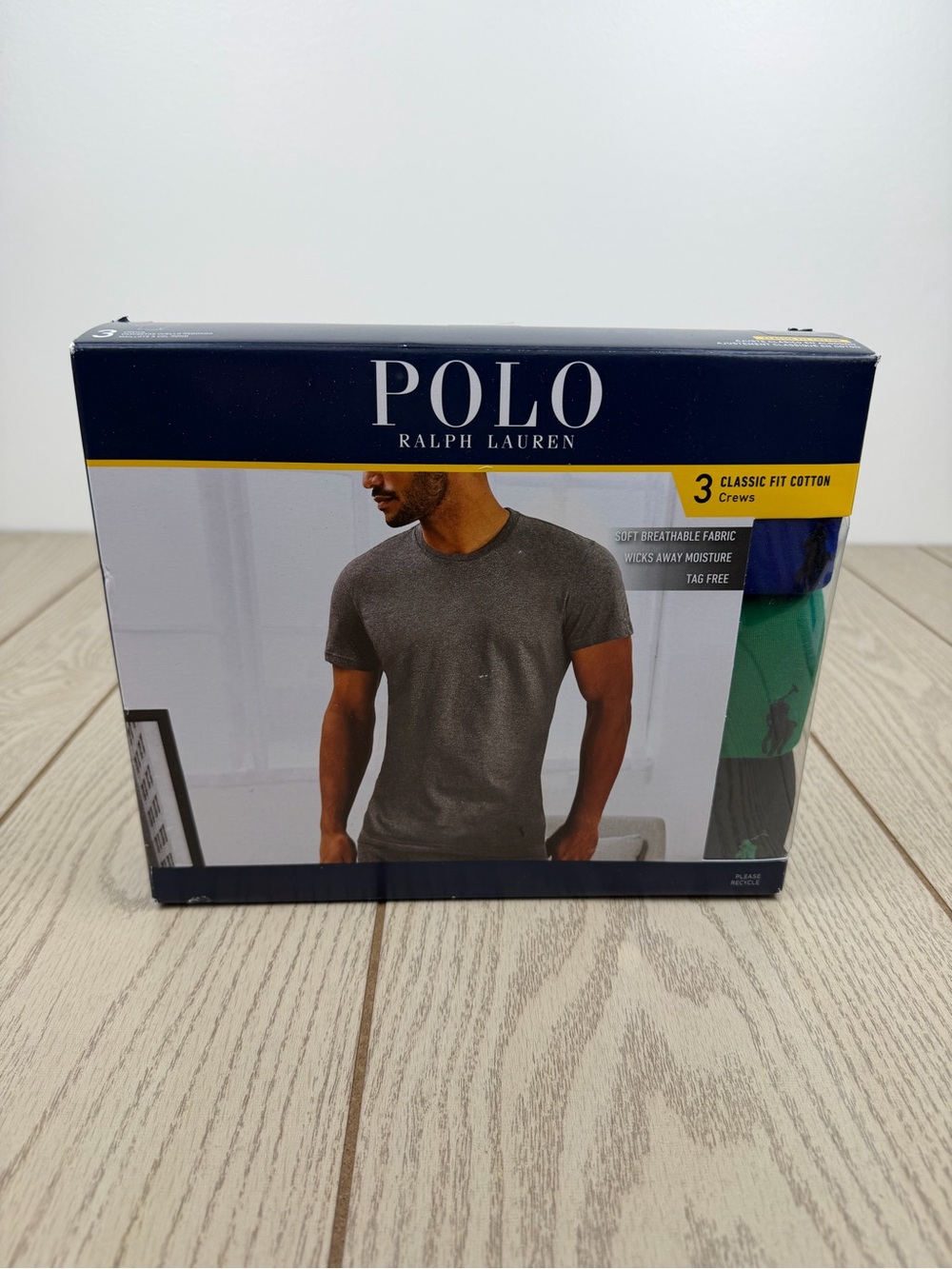 Polo Ralph Lauren Men's 3 Pack Classic Fit Cotton Crews XL Multi $49.50